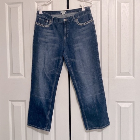 Harold's Denim - Harold’s cotton denim embroidered blue jean pants
